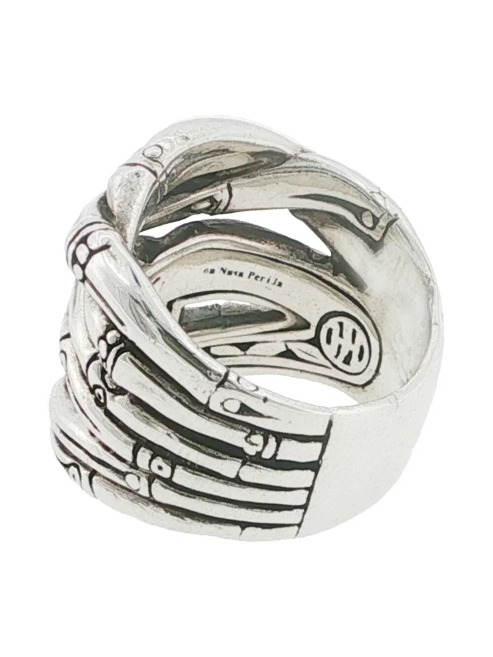 JOHN HARDY 925 Sterling Silver Bamboo Ring Size 7